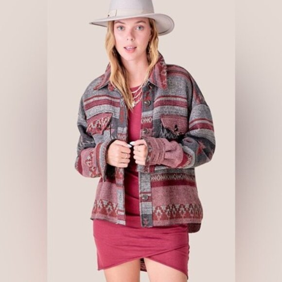 La Miel Eldora Aztec Jacket - Picture 1 of 6